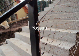 Китай Загородка сетки веревочки провода нержавеющей стали декоративного Ферруле гибкая для перил лестницы поставщик