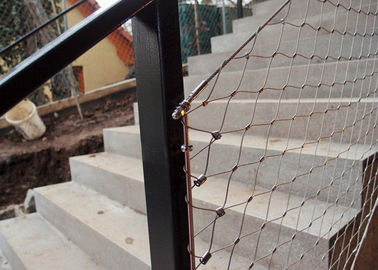 Китай Загородка сетки веревочки провода нержавеющей стали декоративного Ферруле гибкая для перил лестницы завод